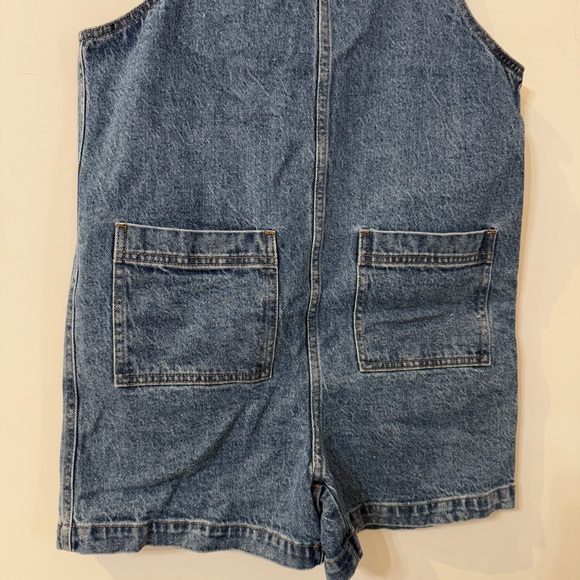 Madewell women’s short overalls in blue denim size small - Picture 5 of 9
